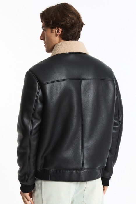 дубленка из искусственной кожи из россии вид сбоку