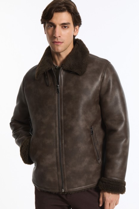 дубленка из искусственной кожи 785047003 фотография