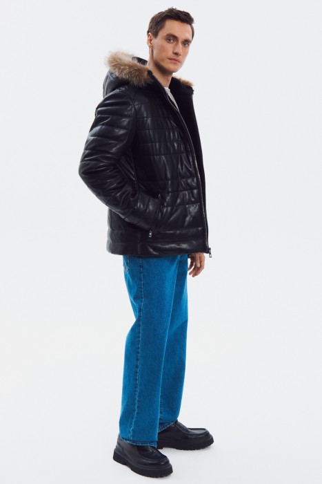 дубленка из натуральной кожи по цене 24260 руб вид справа