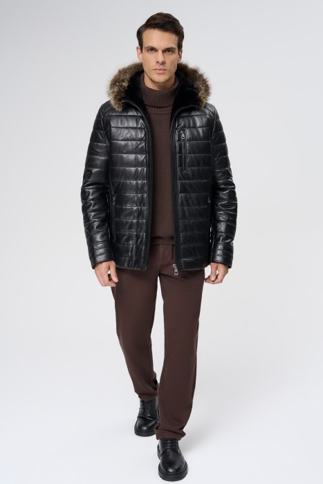 дубленка из овчины и натуральной кожи 728245003 фотография