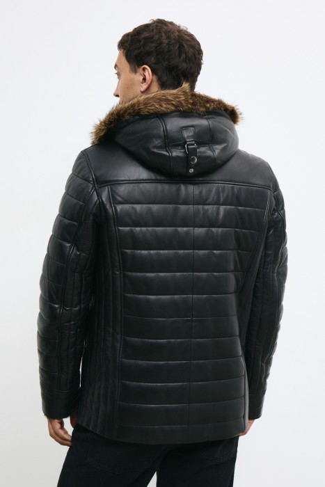 дубленка из овчины и натуральной кожи по цене 30730 руб вид справа