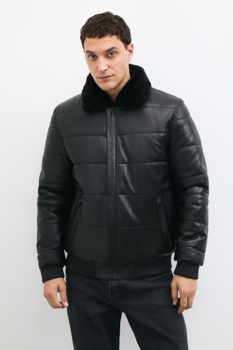 дубленка из овчины и натуральной кожи 781648003 фотография