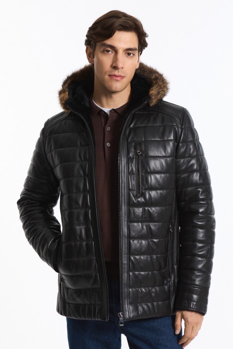 дубленка из овчины и натуральной кожи 781642003 фотография