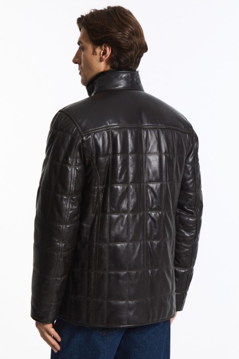 дубленка из овчины и натуральной кожи по цене 24260 руб вид справа