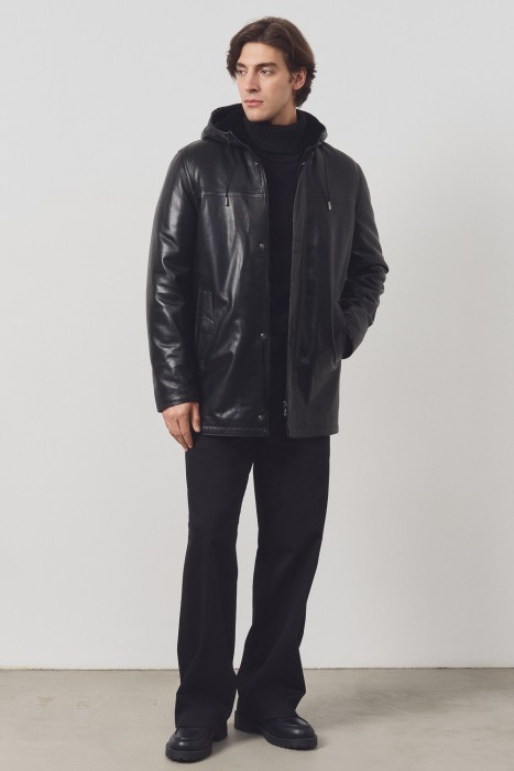 дубленка из овчины и натуральной кожи 794075003 фотография