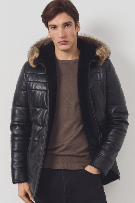 дубленка из овчины и натуральной кожи 793674003 фотография