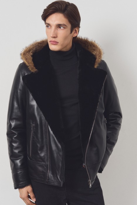 дубленка из овчины и натуральной кожи 793914003 фотография