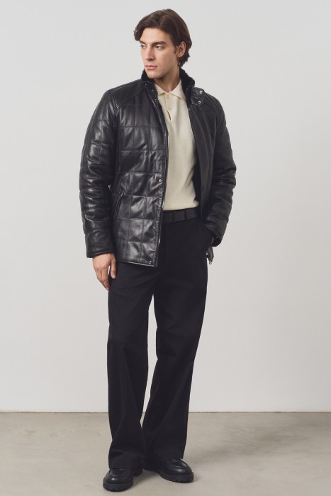 дубленка из овчины и натуральной кожи 777676003 фотография