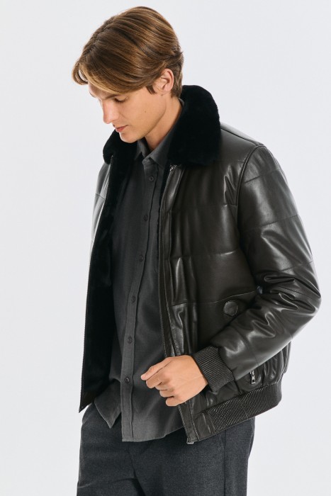 дубленка из овчины и натуральной кожи 793673003 фотография