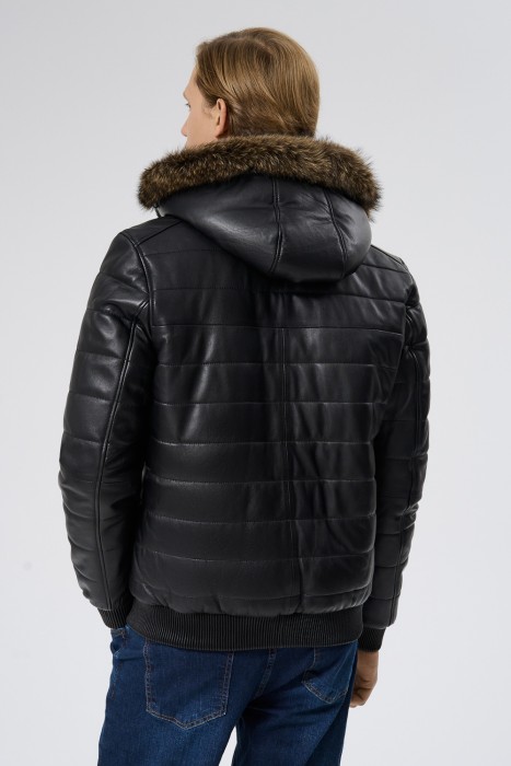 дубленка из овчины и натуральной кожи по цене 25070 руб вид справа