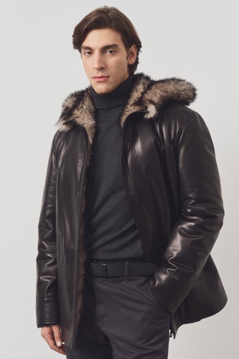 дубленка из овчины и натуральной кожи 793966003 фотография