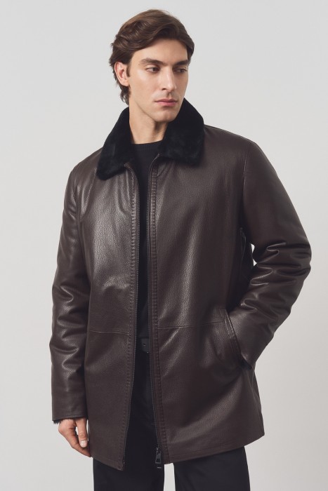 дубленка из овчины и натуральной кожи 793964003 фотография