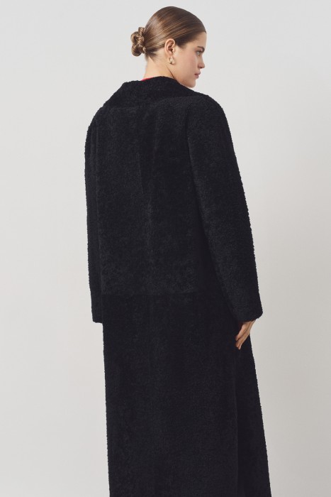 дубленка из овчины с ремнем по цене 147550 руб вид справа