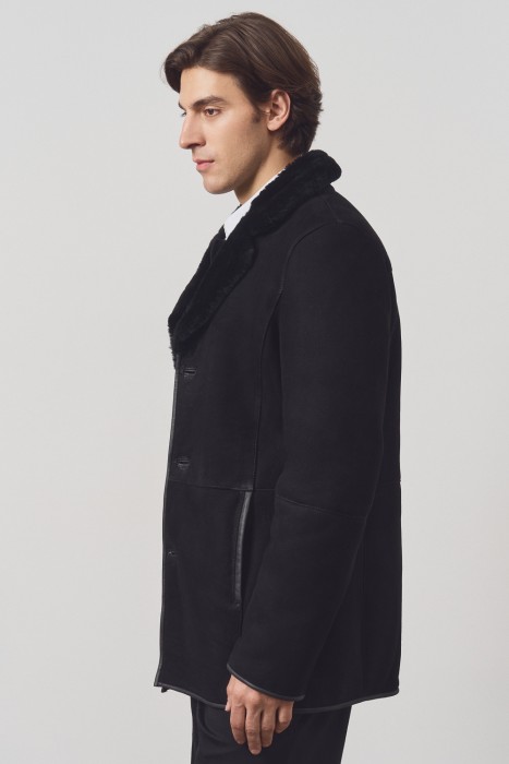 дубленка из овчины из россии вид сбоку