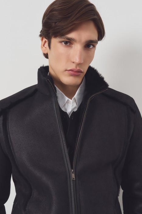 дубленка из овчины из россии вид сбоку