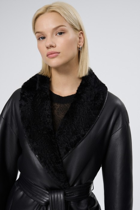 дубленка из овчины из россии вид сбоку