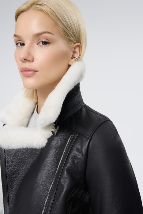 дубленка из овчины из россии вид сбоку