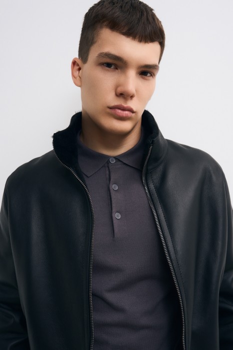 дубленка из овчины из россии вид сбоку