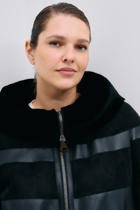 дубленка из овчины из россии вид сбоку