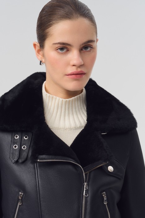 дубленка из овчины из россии вид сбоку