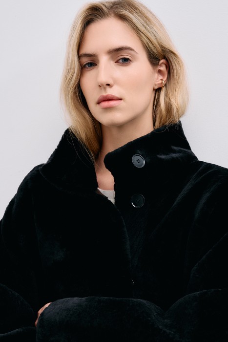 дубленка из овчины из россии вид сбоку