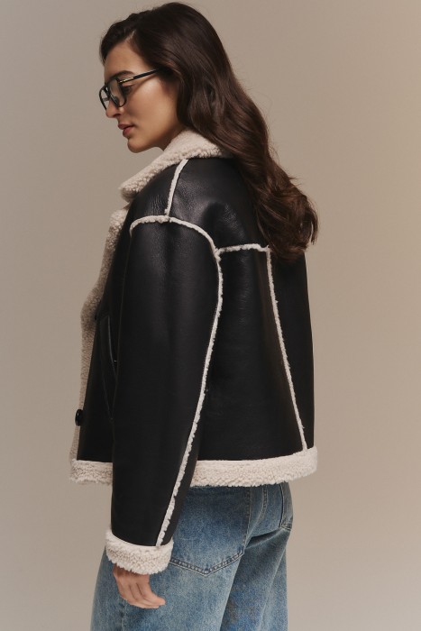 дубленка из овчины из россии вид сбоку