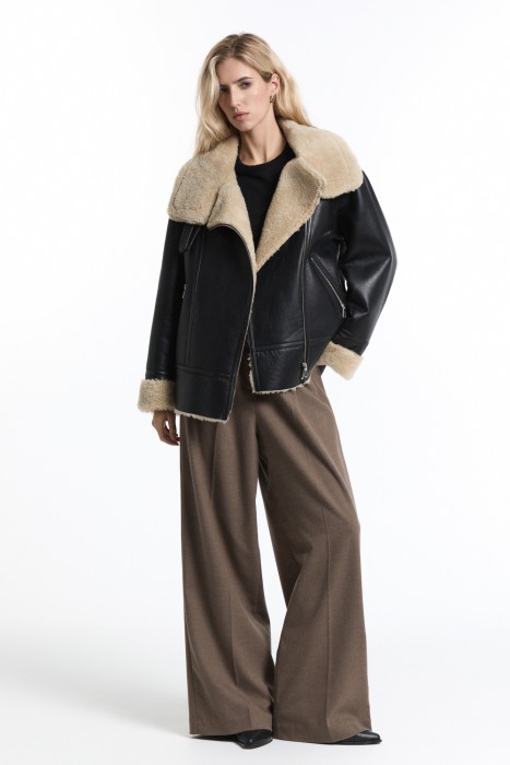 дубленка из овчины из россии вид сбоку