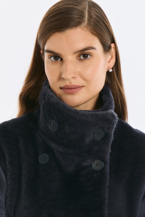 дубленка из овчины из россии вид сбоку