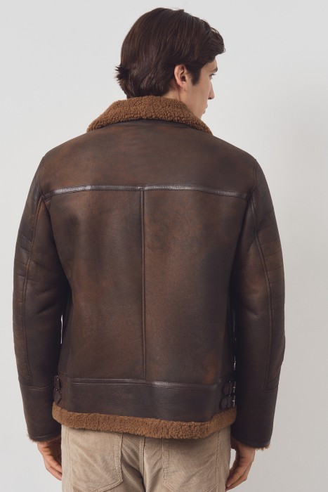 дубленка из овчины из россии вид сбоку