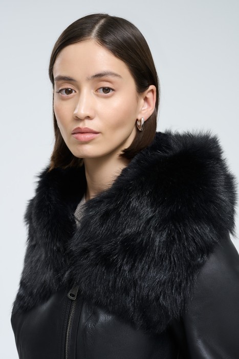 дубленка из овчины из россии вид сбоку