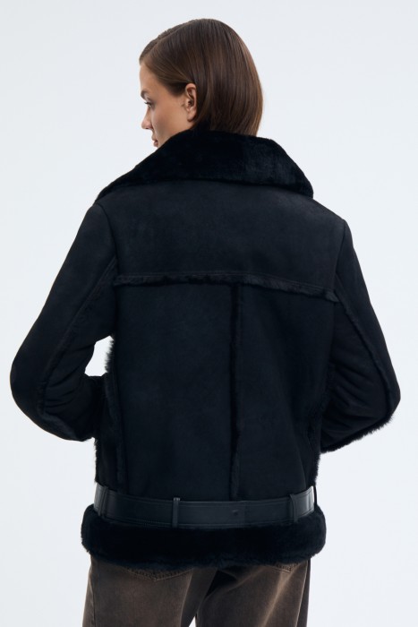 дубленка из овчины из россии вид сбоку