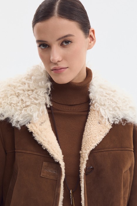 дубленка из овчины из россии вид сбоку