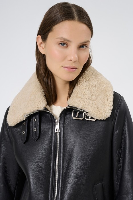 дубленка из овчины из россии вид сбоку