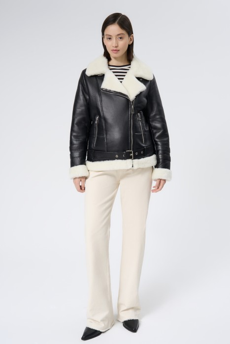 дубленка из овчины из россии вид сбоку