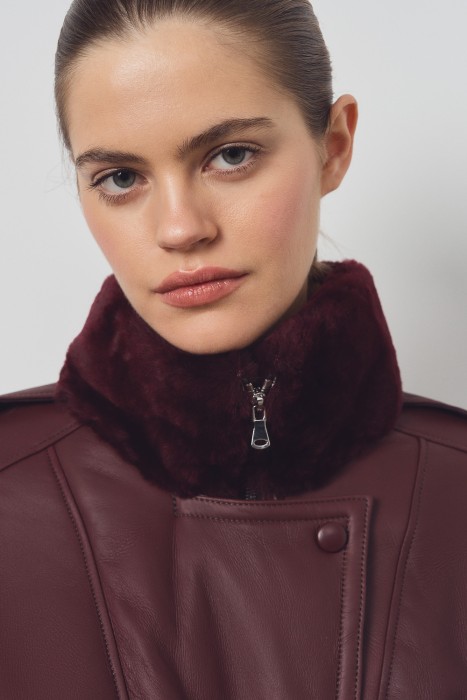 дубленка из овчины из россии вид сбоку