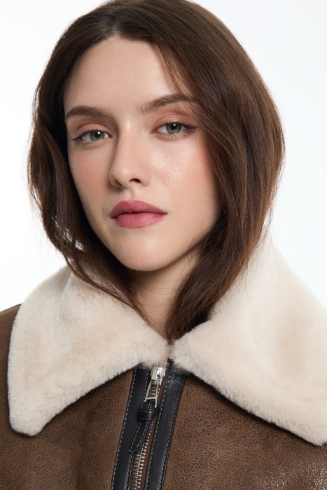 дубленка из овчины из россии вид сбоку