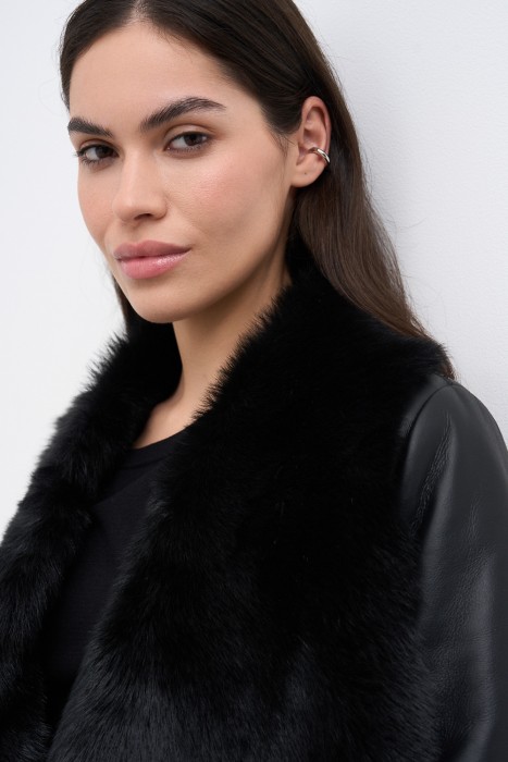 дубленка из овчины из россии вид сбоку