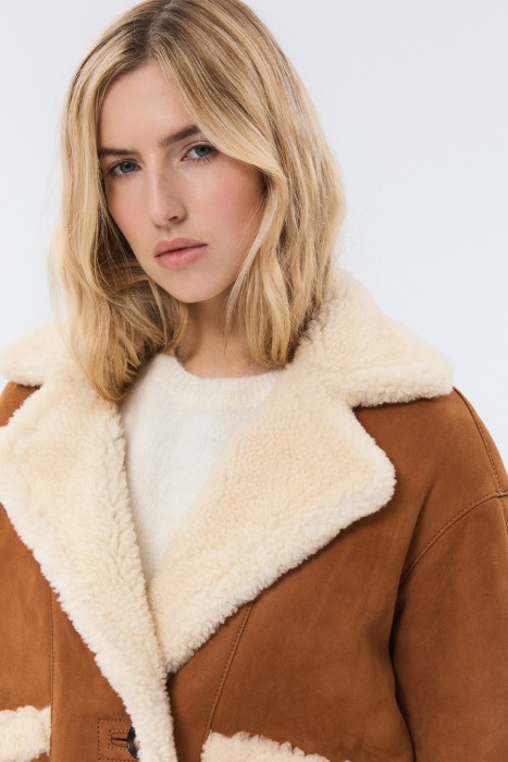 дубленка из овчины из россии вид сбоку