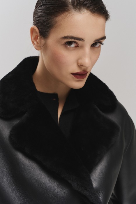 дубленка из овчины из россии вид сбоку