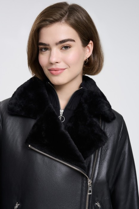 дубленка из овчины из россии вид сбоку