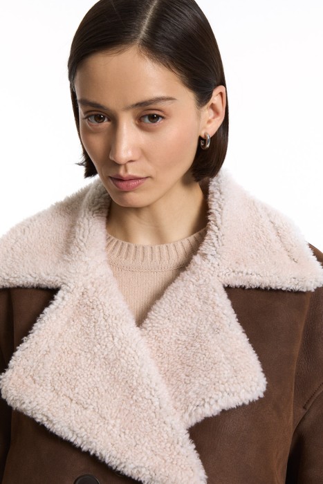 дубленка из овчины из россии вид сбоку