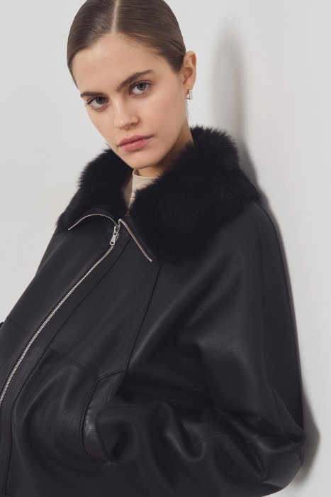 дубленка из овчины из россии вид сбоку