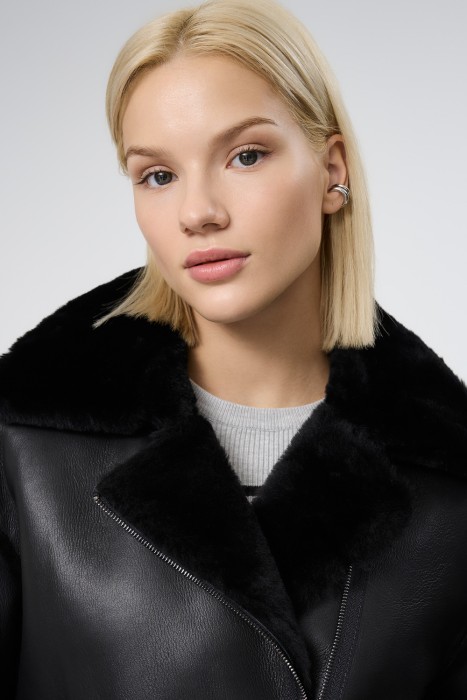 дубленка из овчины из россии вид сбоку