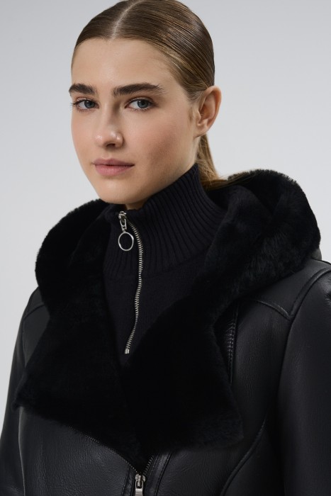 дубленка из овчины из россии вид сбоку