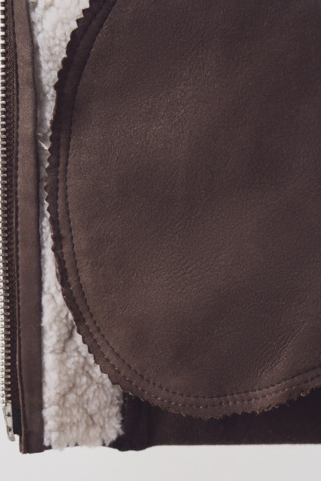 дубленка из овчины из россии вид сбоку