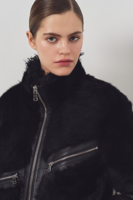 дубленка из овчины из россии вид сбоку