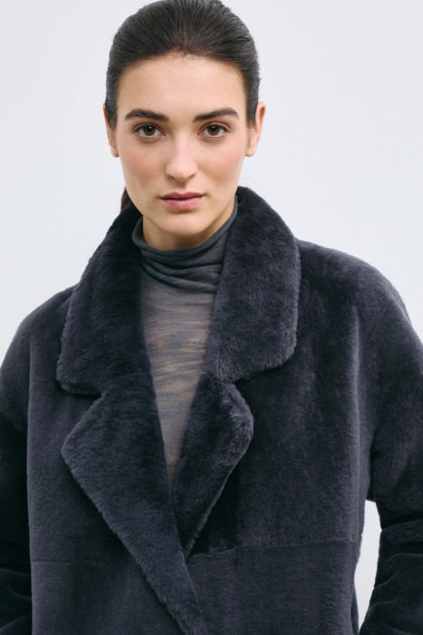 дубленка из овчины из россии вид сбоку