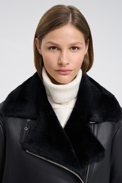 дубленка из овчины из россии вид сбоку