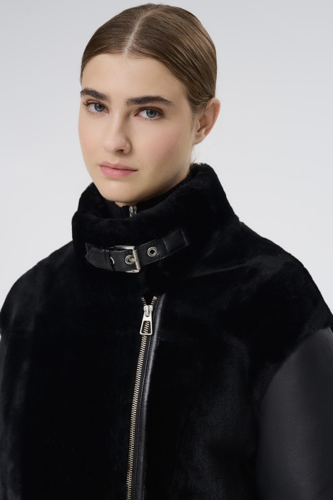 дубленка из овчины из россии вид сбоку