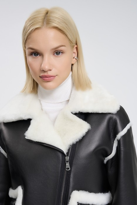 дубленка из овчины из россии вид сбоку